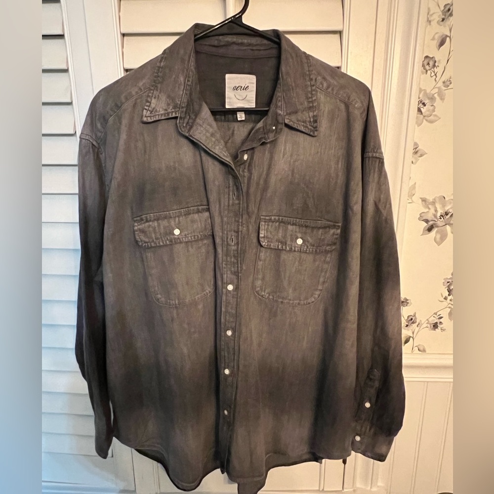 Oversized Aerie flannel